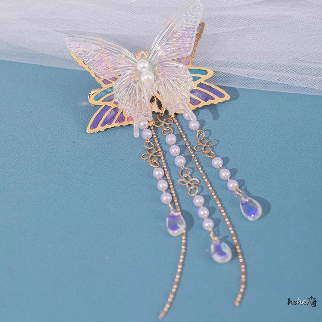 Kẹp Càng Cua Đính Ngọc Trai Hình Bướm