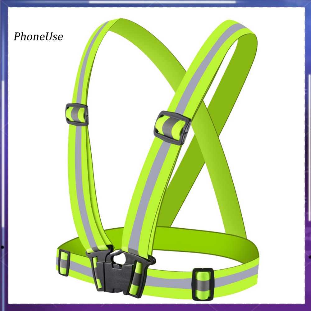 Dây Đai Phản Quang An Toàn Bằng PU Có Thể Điều Chỉnh Cho Hoạt Động Ngoài Trời