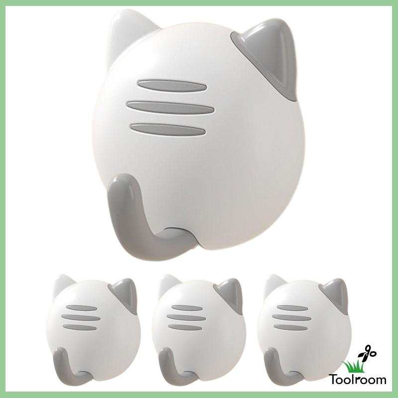 Set 4 Móc Treo Khăn Gắn Cửa Phòng Tắm / Nhà Bếp