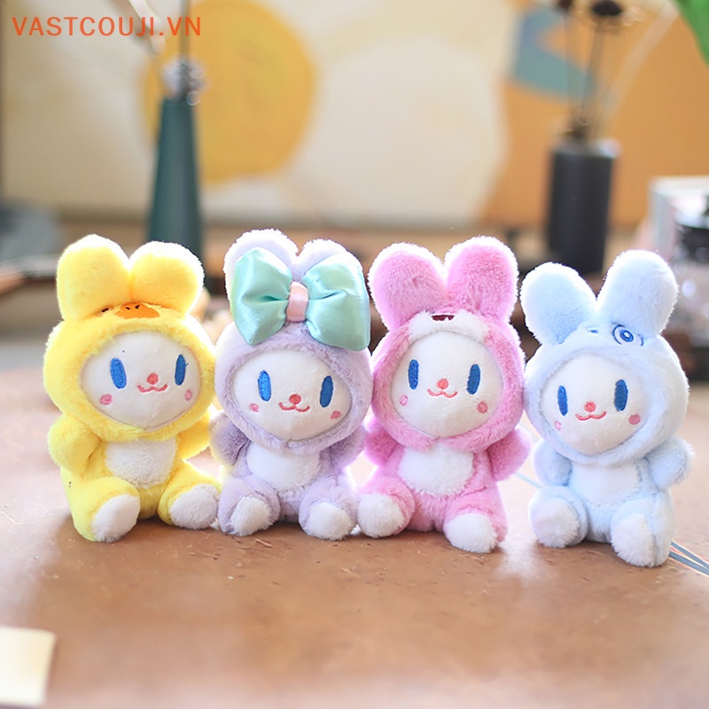 1 Móc Khóa Thỏ Nhồi Bông VASTJI Dễ Thương