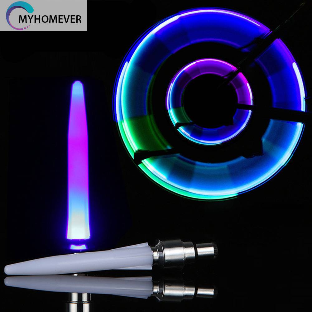 Bộ 2 Nắp Van Xe Đạp Có Đèn Nhiều Màu