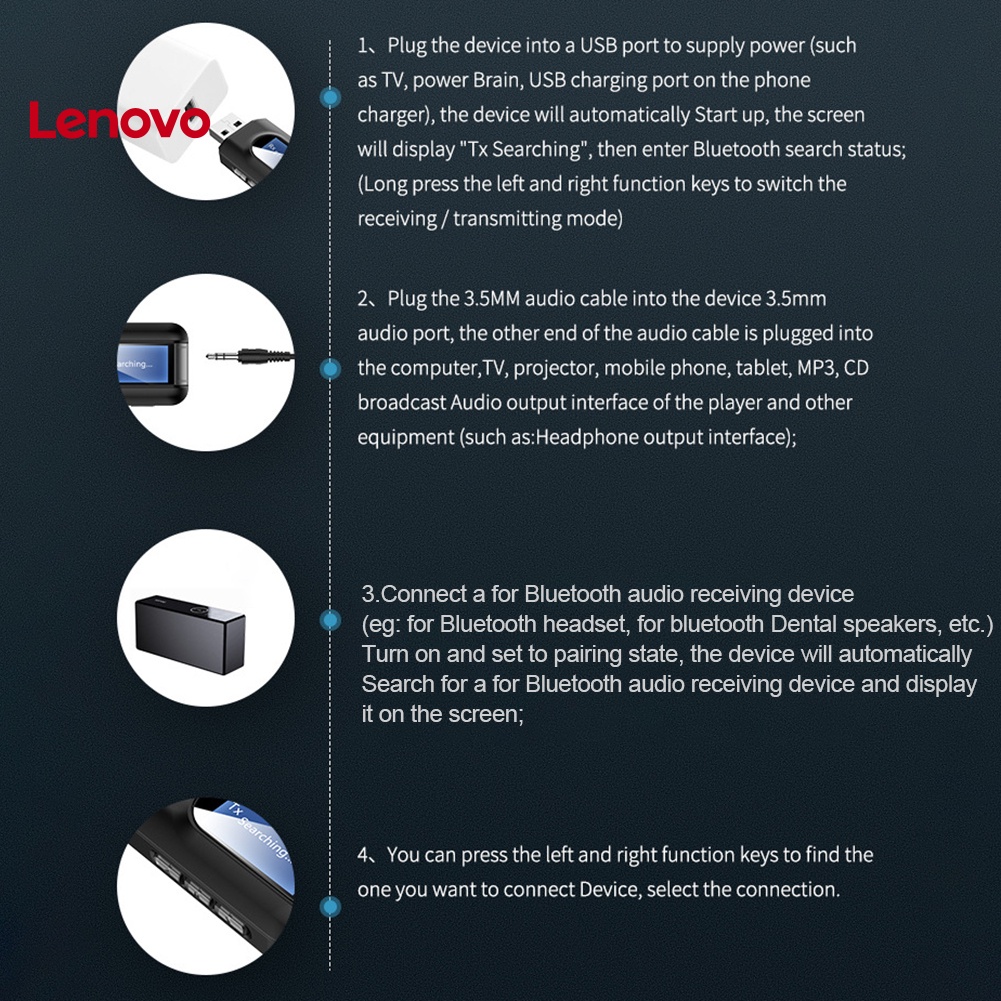 Thiết Bị Truyền Nhận Tín Hiệu Bluetooth 5.0 Không Dây 2 Trong 1 Có Màn Hình LCD