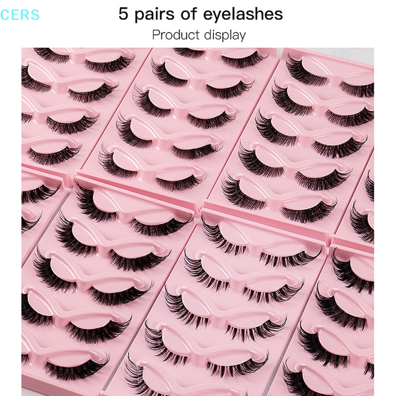 Set 5 Cặp Lông Mi Giả Trang Điểm Tự Nhiên