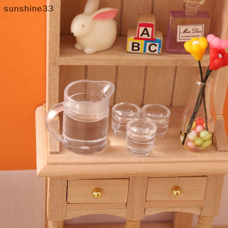 1 Bộ Ly Nước Chanh Trang Trí Nhà Búp Bê 1: 12