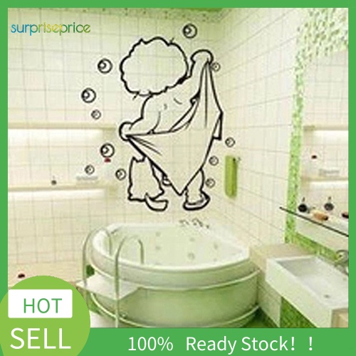 Miếng Dán Tường Trang Trí Hình Vòi Hoa Sen Nghệ Thuật Tháo Rời Được Dành Cho Phòng Tắm Trẻ Em