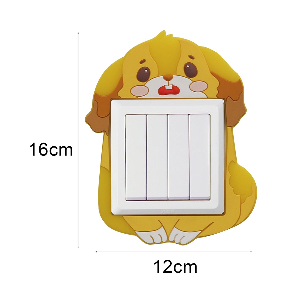 Miếng Dán Công Tắc Bằng PVC Chống Thấm Nước Màu Dạ Quang Dễ Thương Trang Trí Nhà Cửa