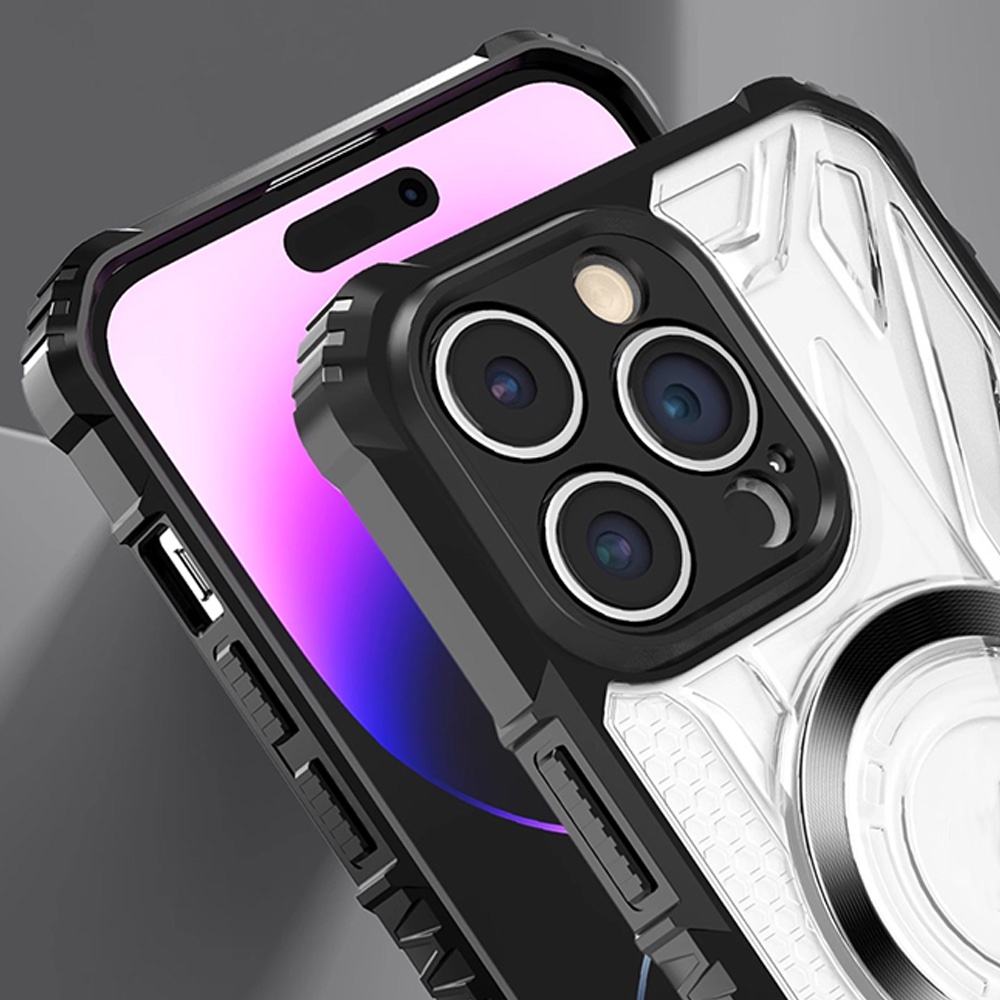 Ốp Điện Thoại TPU Mềm Trong Suốt Từ Tính Chống Sốc Thời Trang Cho IPhone 11 12 13 14 Pro Max