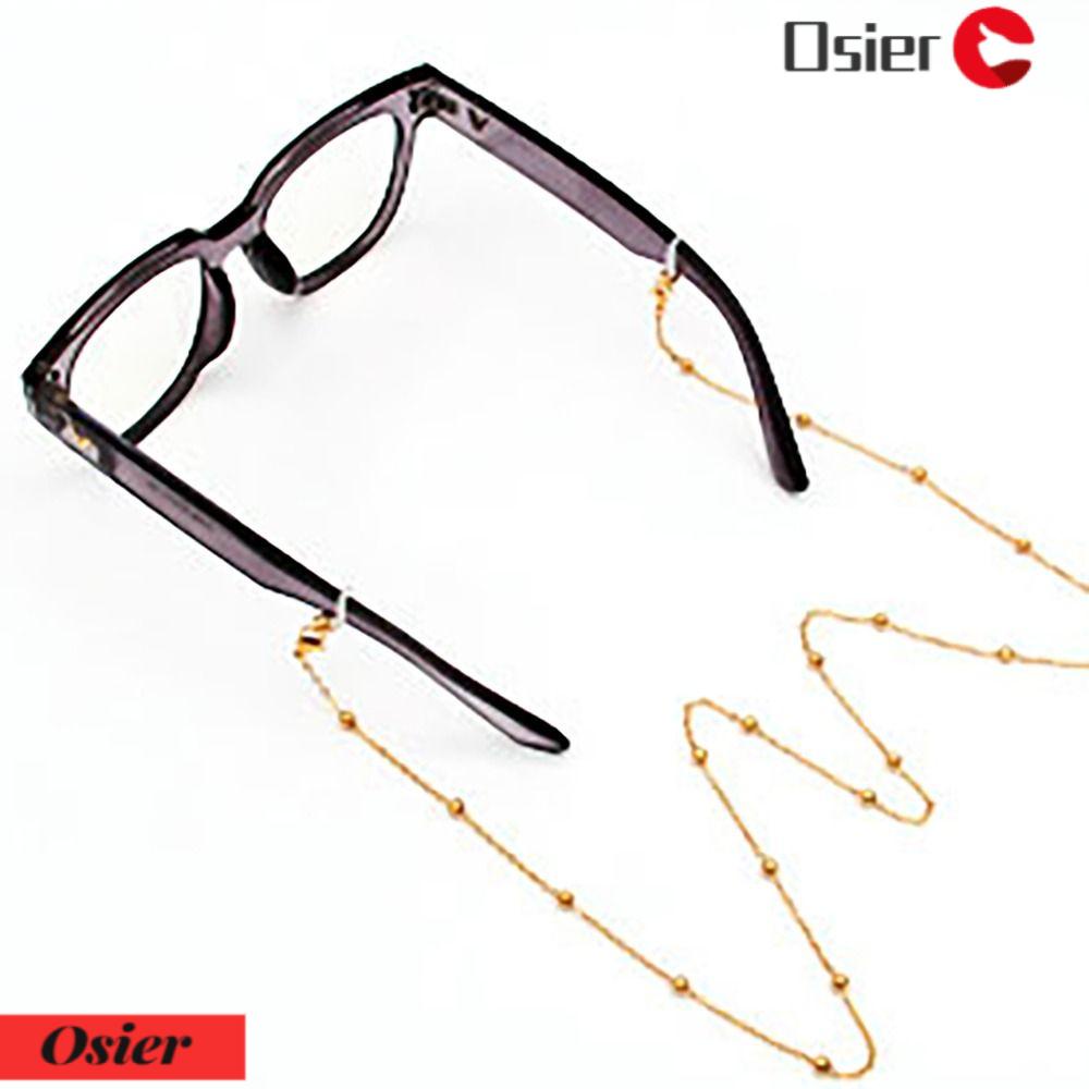 OSIER1 Dây Đeo Kính Mát Đính Hạt Cườm Kim Loại