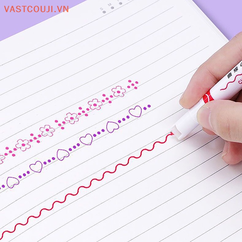 Bút Đánh Dấu Hai Đầu Nhanh Khô Nhiều Màu Sắc Họa Tiết VASTJI Vui Nhộn