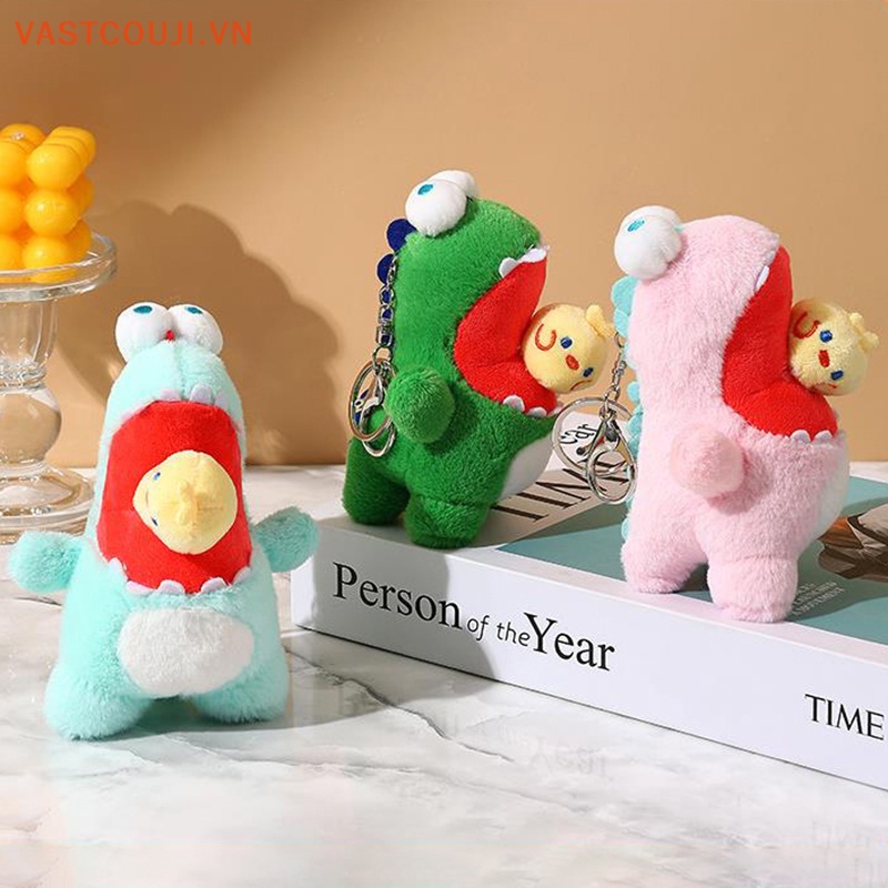 1 Móc Khóa Hình Khủng Long Nhồi Bông Dễ Thương