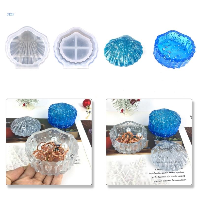 Khuôn Silicone Làm Gạt Tàn Thuốc Hình Vỏ Sò Độc Đáo