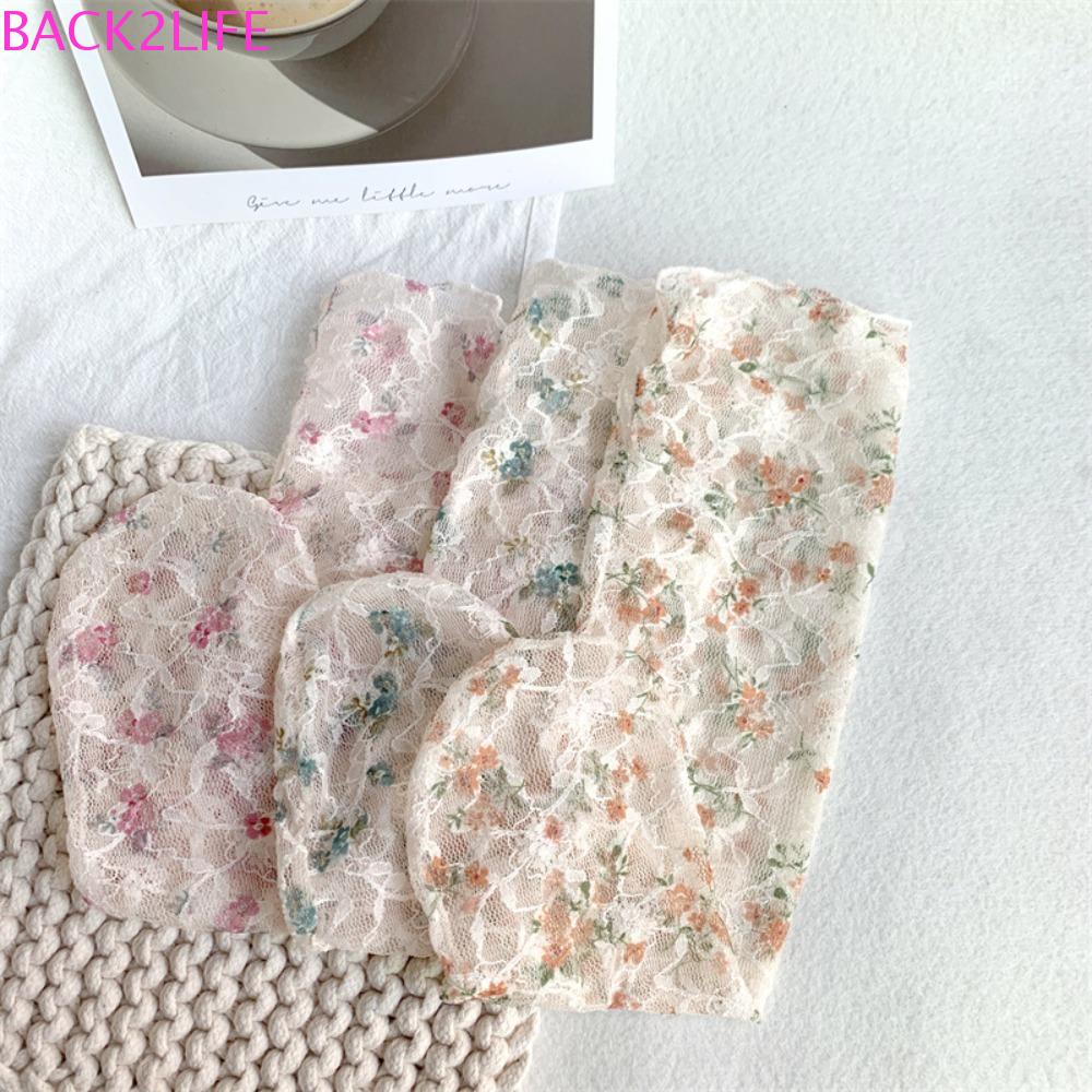 BACK2LIFE Vớ Ren Mỏng Thoáng Khí Thấm Hút Mồ Hôi Chống Ma Sát Phong Cách Hàn Quốc