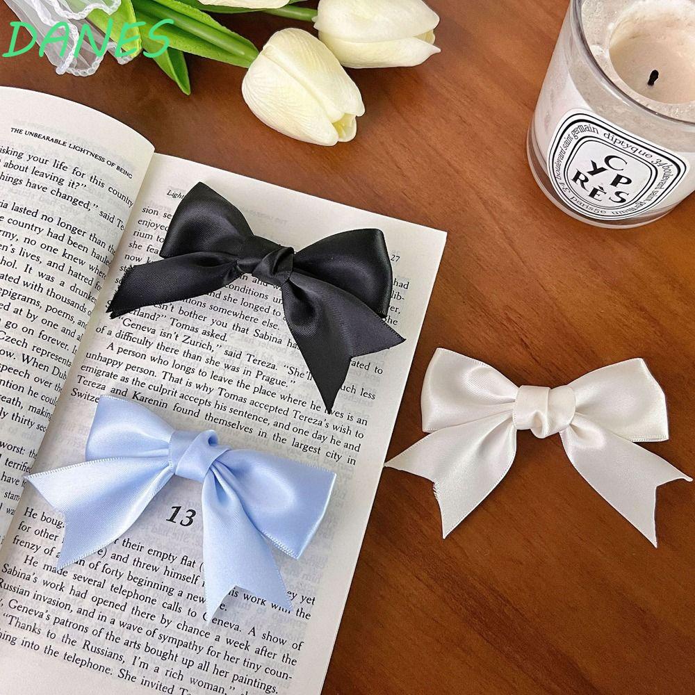 DANES Kẹp Tóc Nơ Màu Kẹo Ngọt Dễ Thương Cho Nữ