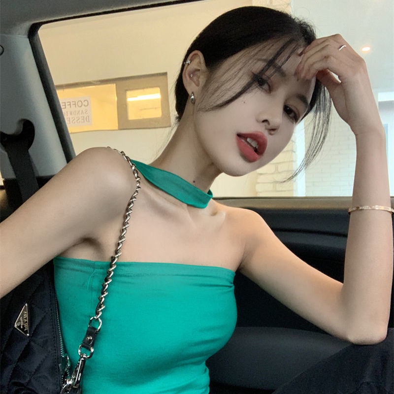 COZOK Áo Hai Dây Màu Trơn Thời Trang Gợi Cảm Cho Nữ