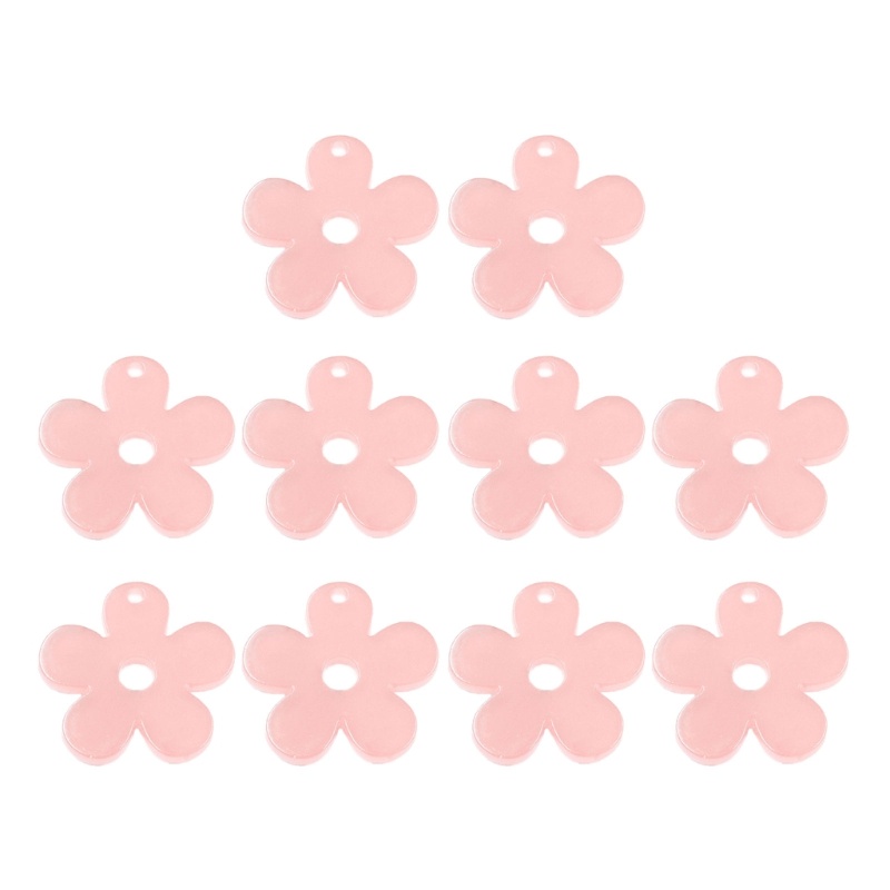 Mặt Dây Chuyền Hình Hoa Ngọt Ngào Có Lỗ Dùng Làm Vòng Tay / Móc Khóa