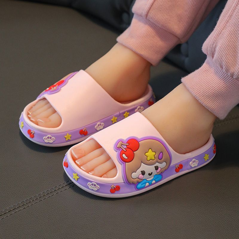 Dép Quai Ngang Họa Tiết Hoạt Hình Phong Cách Hàn Quốc Cho Nữ