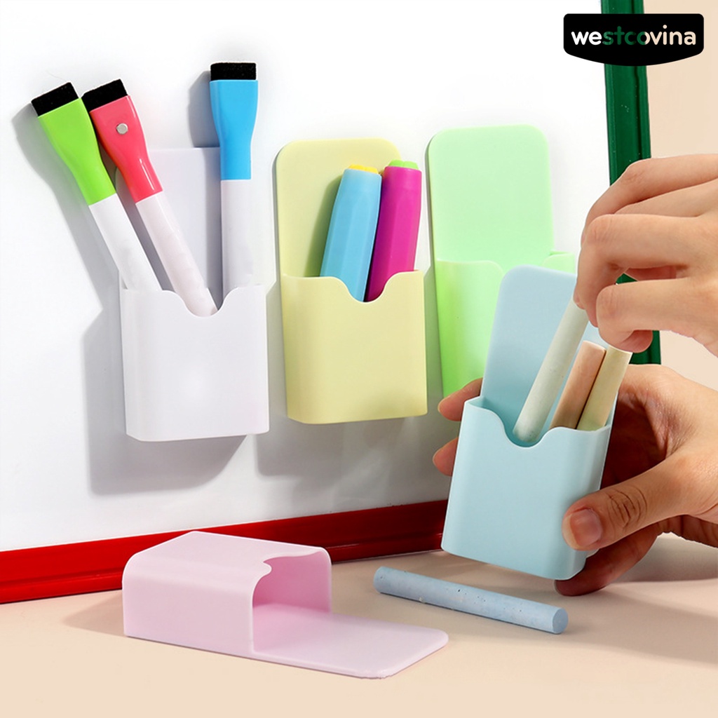 [WSTN]✎Bộ 4 Giá Đỡ Bút Đánh Dấu Có Giác Hút Mạnh Chống Rơi Vỡ Dễ Sử Dụng