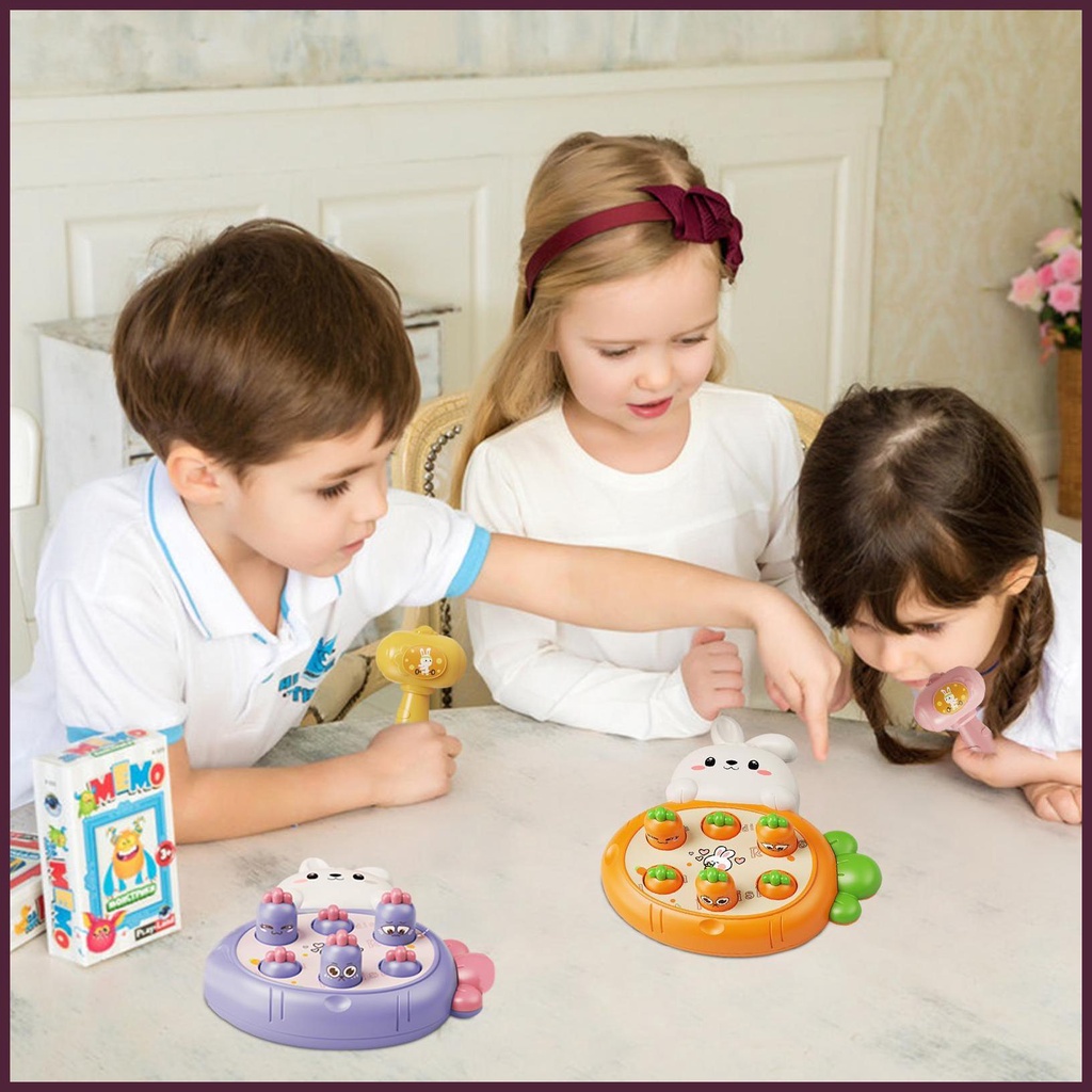 Đồ Chơi Búa Đập Thỏ Dễ Thương Kèm 2 Búa Đập