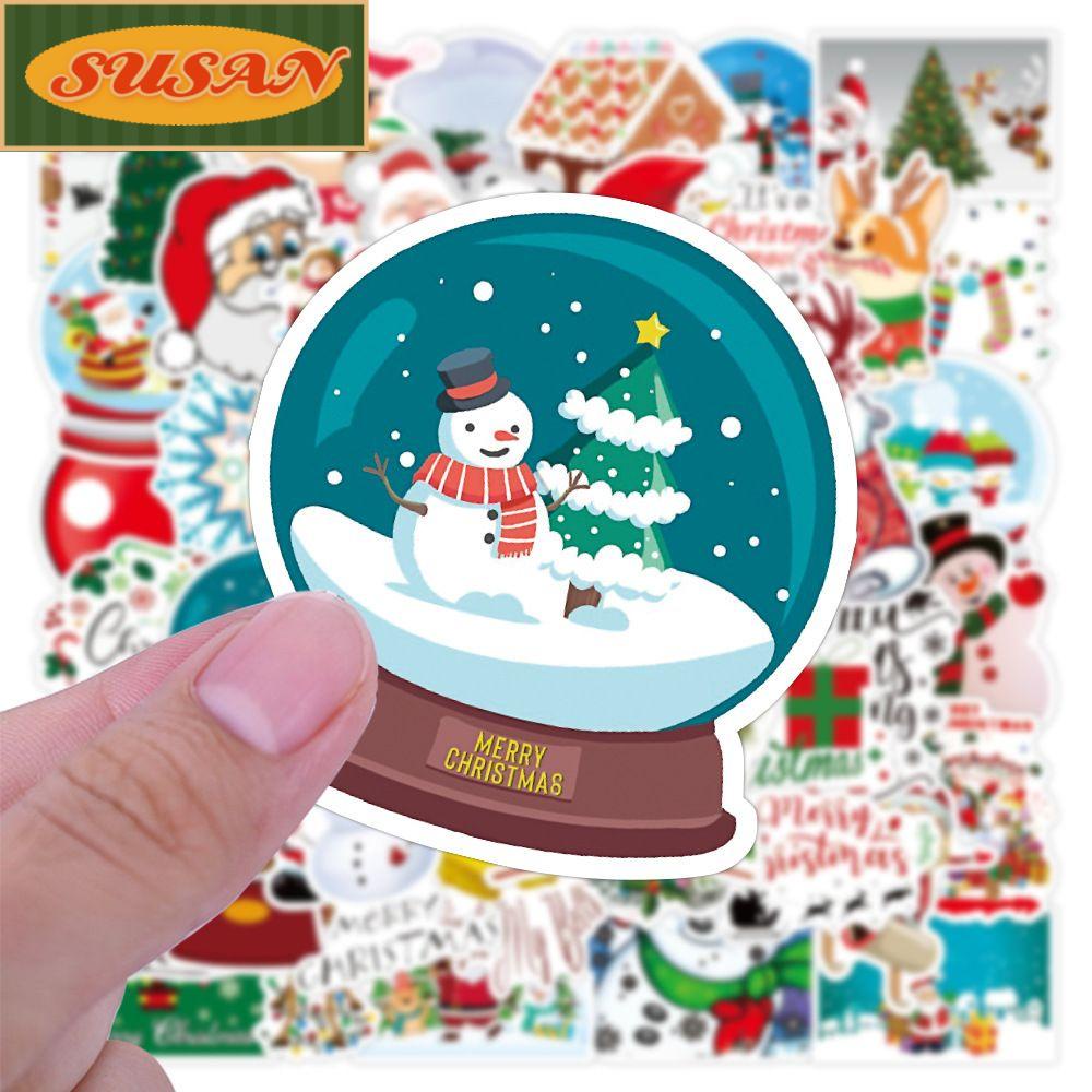 Miếng Dán Trang Trí Ván Trượt Chống Thấm Nước Phong Cách Giáng Sinh