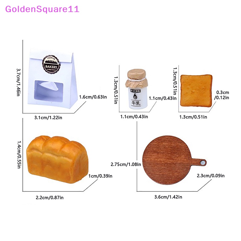 Mô Hình Túi Bánh Mì Tỉ Lệ 1 / 12 Xinh Xắn Cho Nhà Búp Bê