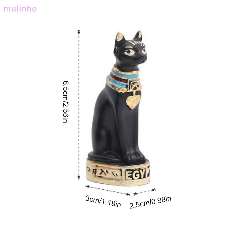 Mô Hình Mèo Ai Cập Cổ Điển Bằng Nhựa Resin Để Bàn Trang Trí