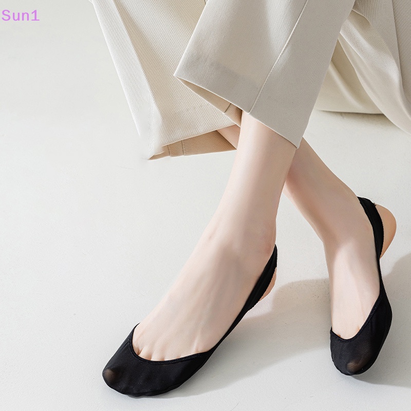 1 Đôi Vớ Thuyền Bằng Silicone Chống Trượt Thời Trang Mùa Hè Cho Nữ