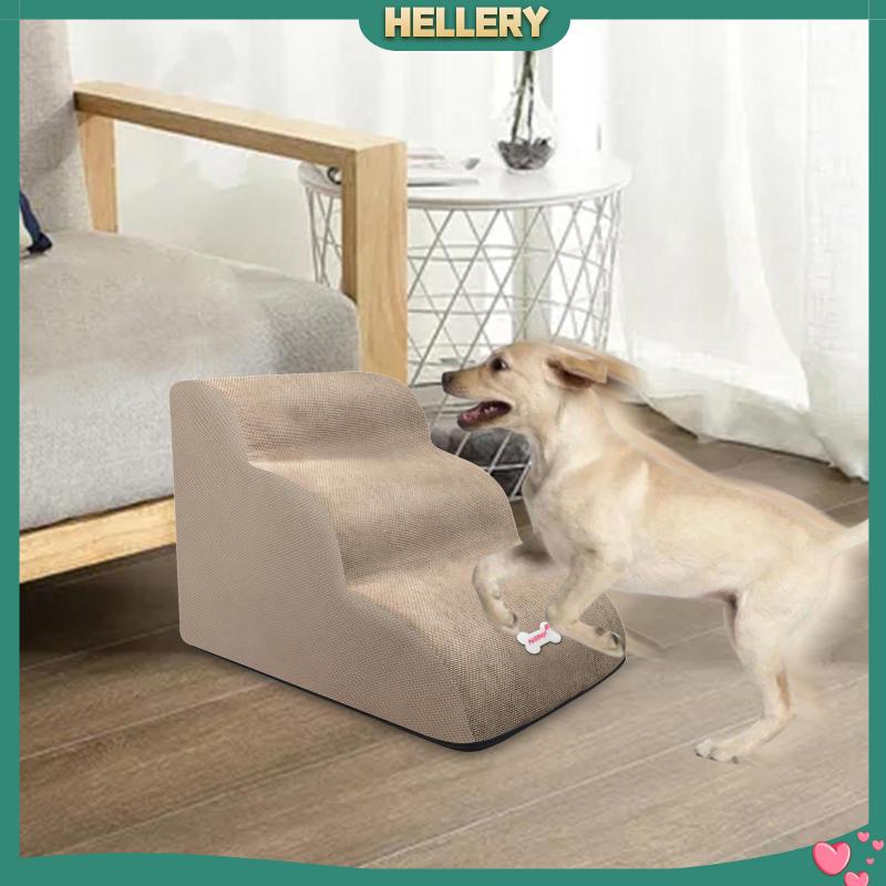 Bậc Thang Leo 3 Bậc Mềm Mại Chống Trượt Có Thể Tháo Rời Cho Thú Cưng