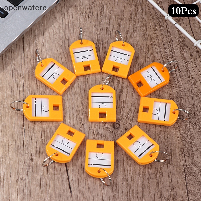 Set 10 Móc Khóa Đánh Dấu Ghi Tên ID Nhiều Màu Sắc