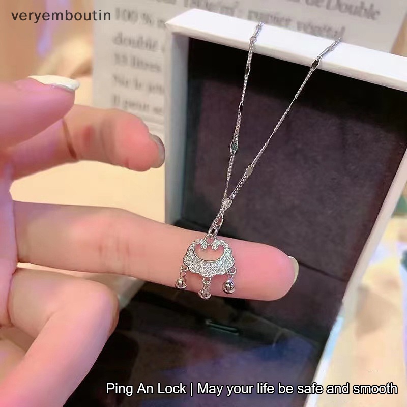 Vòng Cổ Choker Mặt Ổ Khóa An Toàn Thời Trang Đường Phố Cho Nữ Y2k