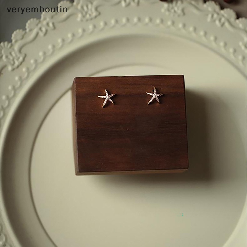 1 Đôi Bông Tai Bằng Đồng Đính Đá Zircon Ngôi Sao Biển Thời Trang Hàn Quốc Dành Cho Nữ