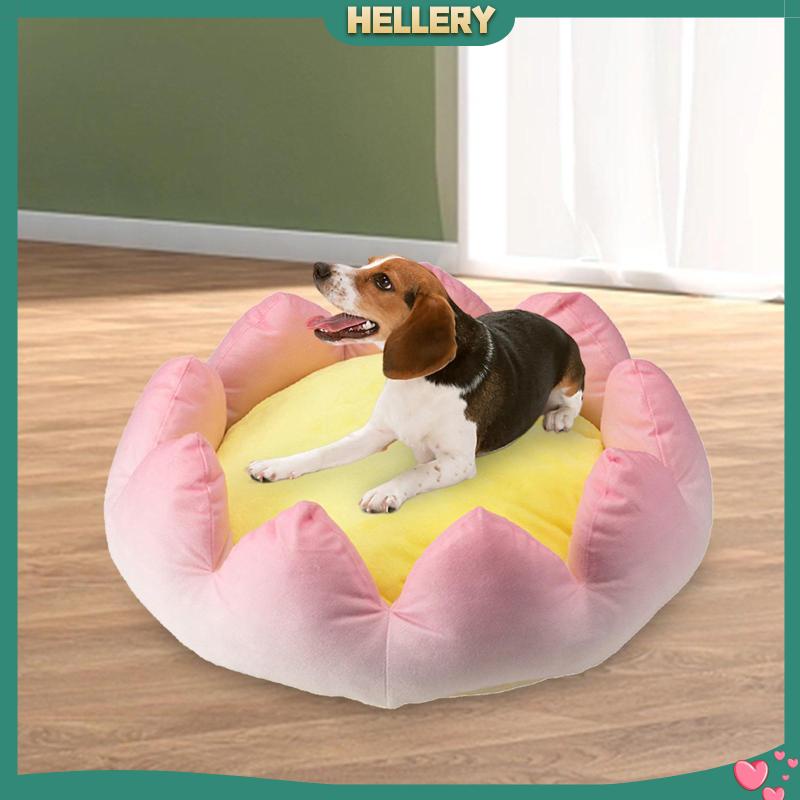 Giường Ngủ Hình Hoa Sen Chống Trượt Thoải Mái Giữ Ấm Mùa Hè Cho Thú Cưng