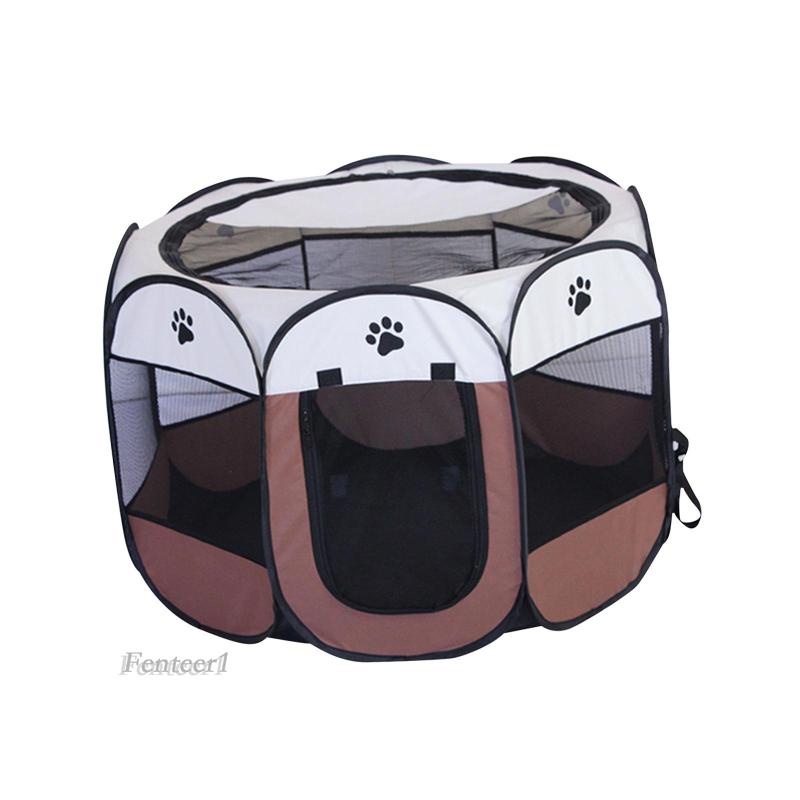 Lều Hình Bát Giác Trọng Lượng Nhẹ Gắn Cửa Có Thể Gấp Gọn Cho Thú Cưng Chó Mèo Thỏ