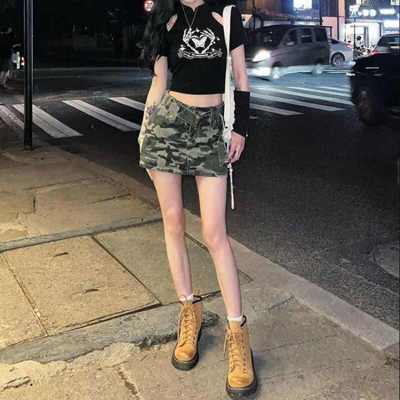 Chân váy Chân váy jean Chân Váy Bò váy nữ Chân Váy Chữ A set váy 2023 New Style JL0787