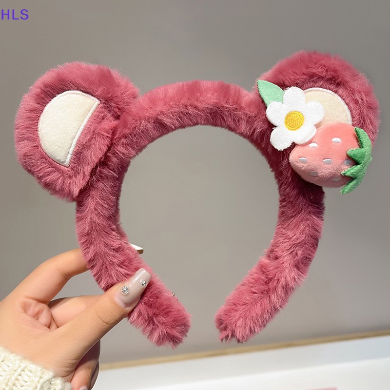 Băng Đô Tai Gấu / Ếch Hồng Bằng Lông Cừu Dễ Thương Dành Cho Bé Gái Hóa Trang