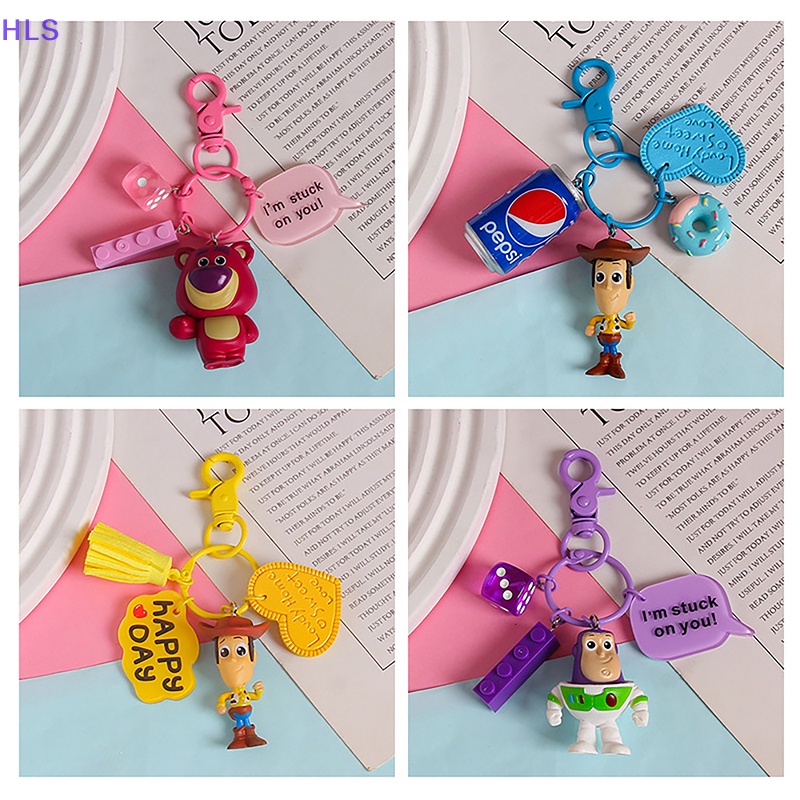 Móc Khóa Xe Hơi Ba Mắt Tạo Hình Buzz Lightyear Woody