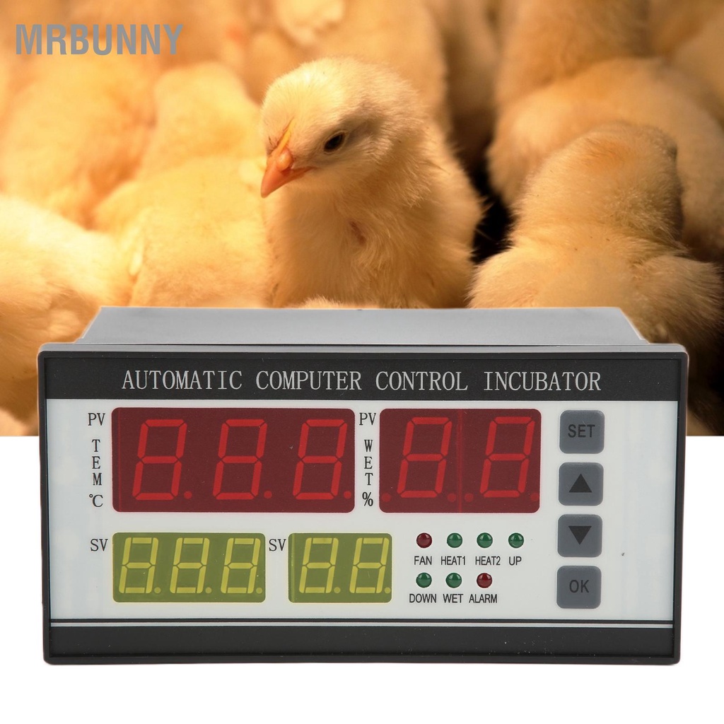 Mrbunny Bộ Điều Khiển Máy Ấp Trứng Chỉnh Nhiệt Độ Tự Động Cảm Biến Ẩm Cho Tủ Lạnh