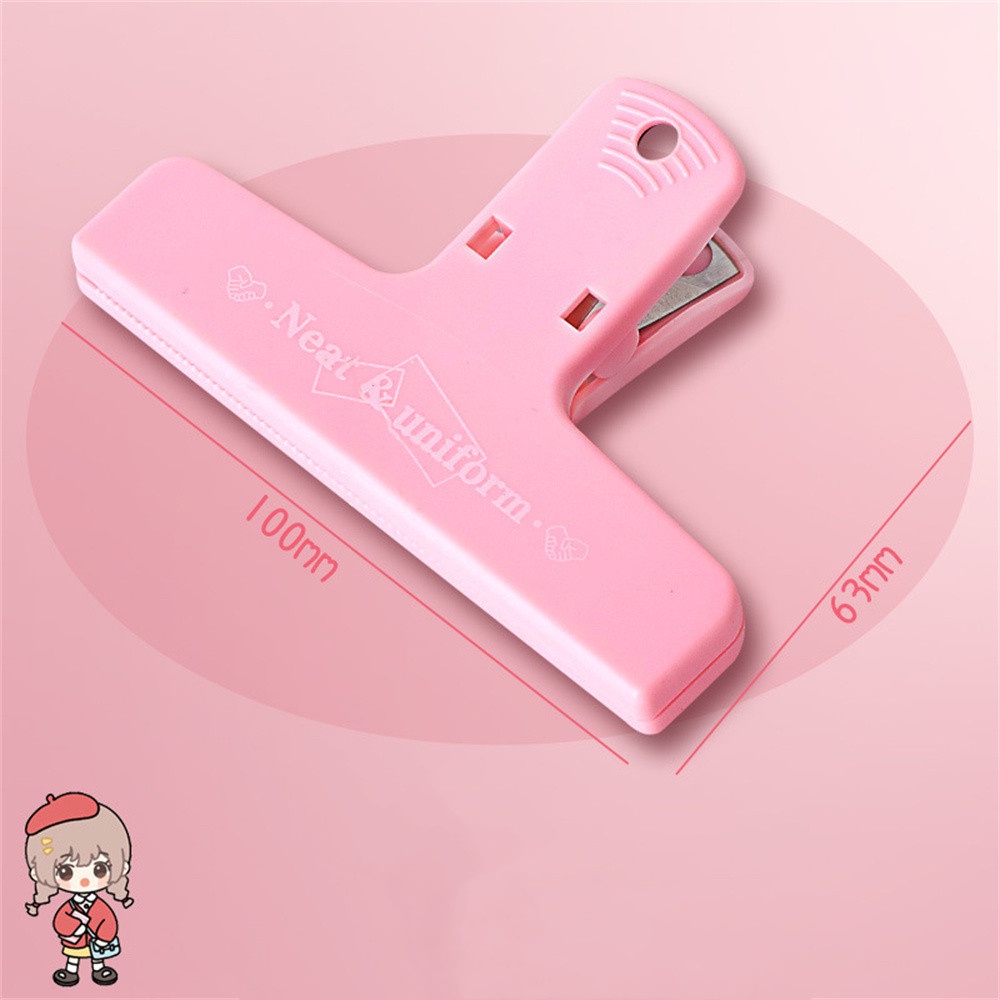 Kẹp Giấy Kiểm Tra Sổ Tay Bằng Nhựa Đuôi Dài Nhiều Màu Sắc Dành Cho Học Sinh