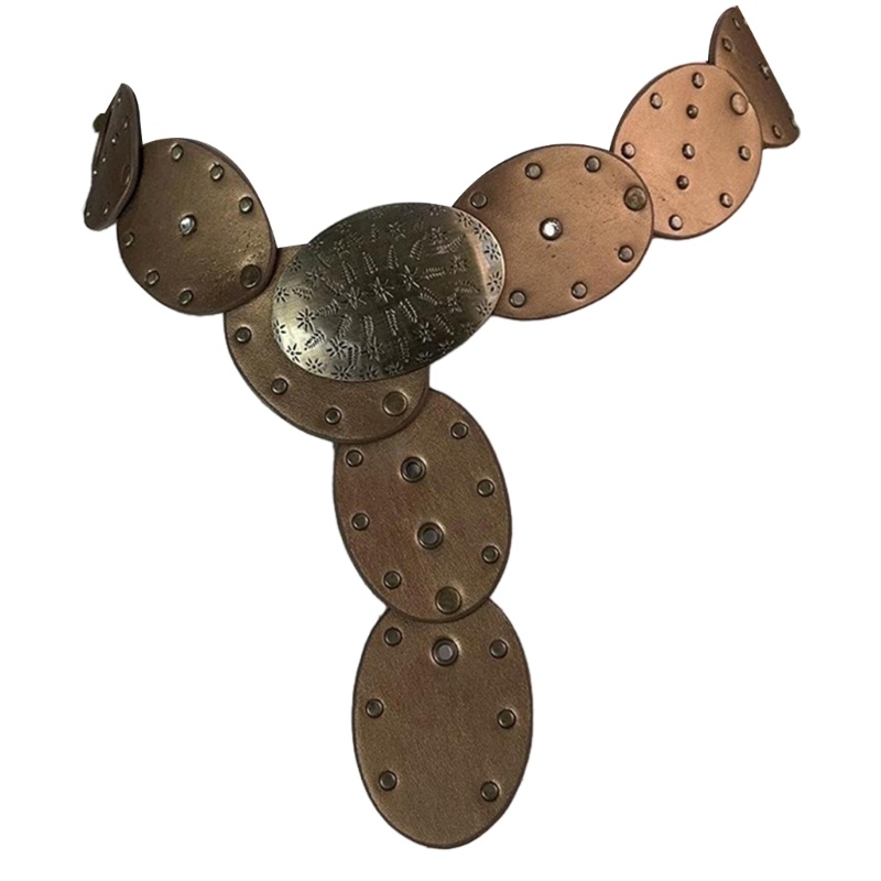 Thắt Lưng Khóa Kim Loại Phong Cách Punk Cá Tính Cho Nữ