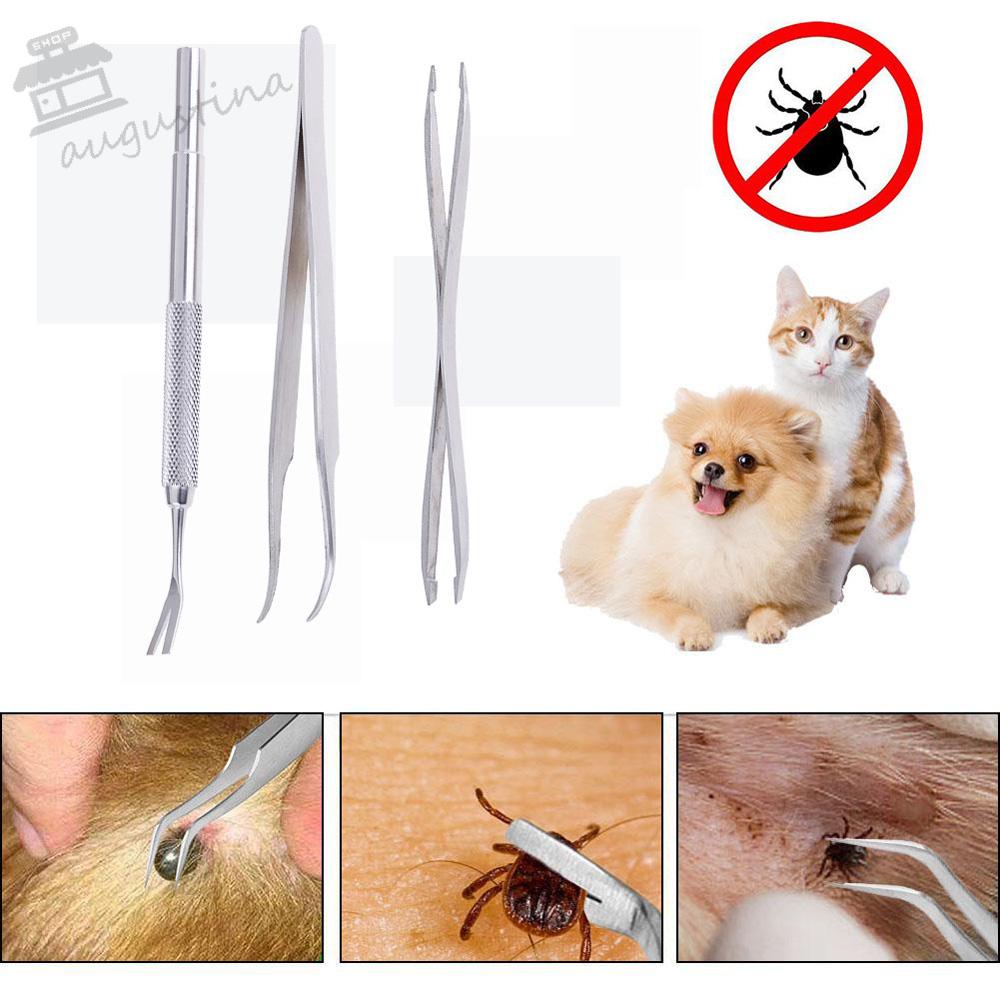 AUGUSTINA Nhíp Inox Tháo Bọ Chét Cho Thú Cưng