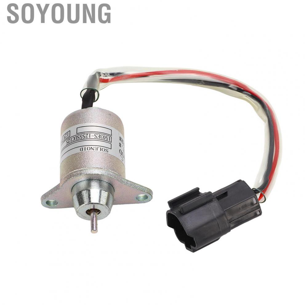 Soyoung Shut Down Solenoid  119233‑77931 Durable High Performance Sturdy DC12V for Engine