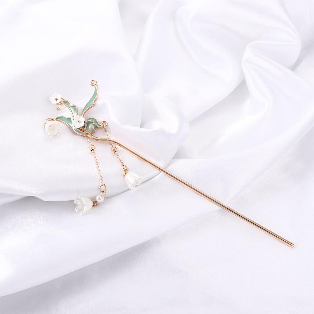 ANEMONE Trâm Cài Tóc Hình Hoa Phong Cách Trung Quốc Thanh Lịch Cho Cô Dâu