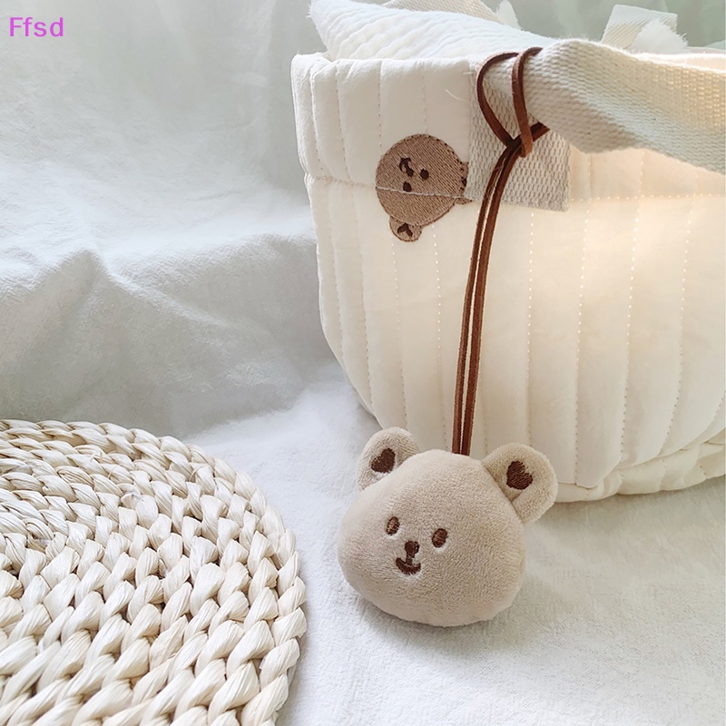 {Ffsd} Móc Khóa Nhỏ Thêu Tên Trang Trí Túi Xách Thời Trang Tinh Tế Hình Chú Gấu Dễ Thương