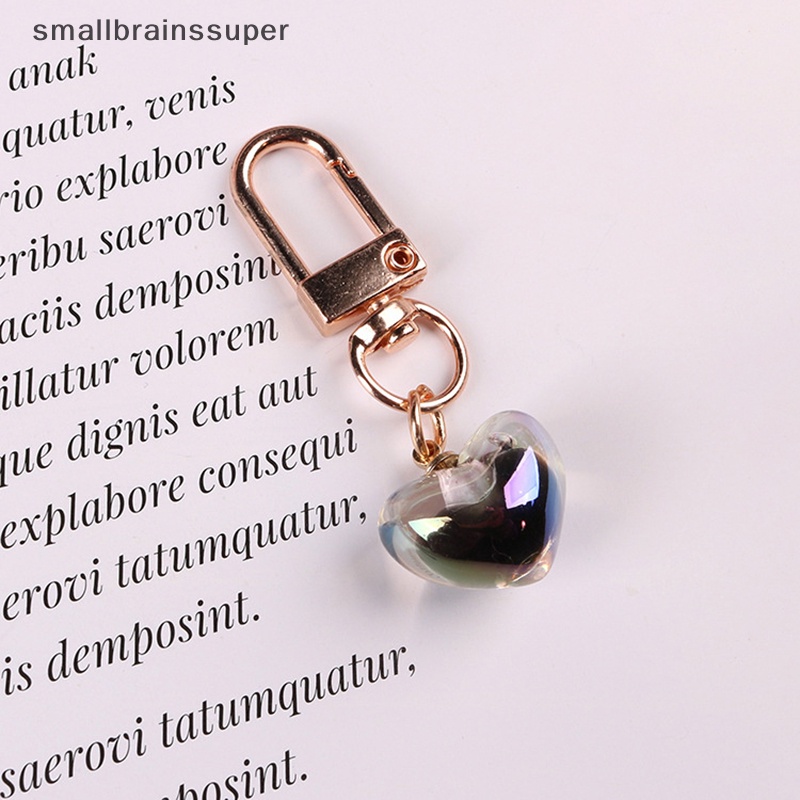 Smallbrainssuper Móc Khóa Hình Trái Tim Lấp Lánh Phong Cách Hàn Quốc Thời Trang Cho Nữ SBS