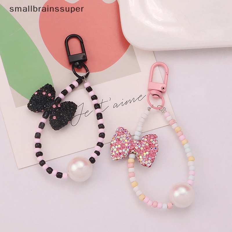 Móc Khóa Nhỏ Hình Nơ Đính Đá Kim Cương Dễ Thương Dành Cho Nữ