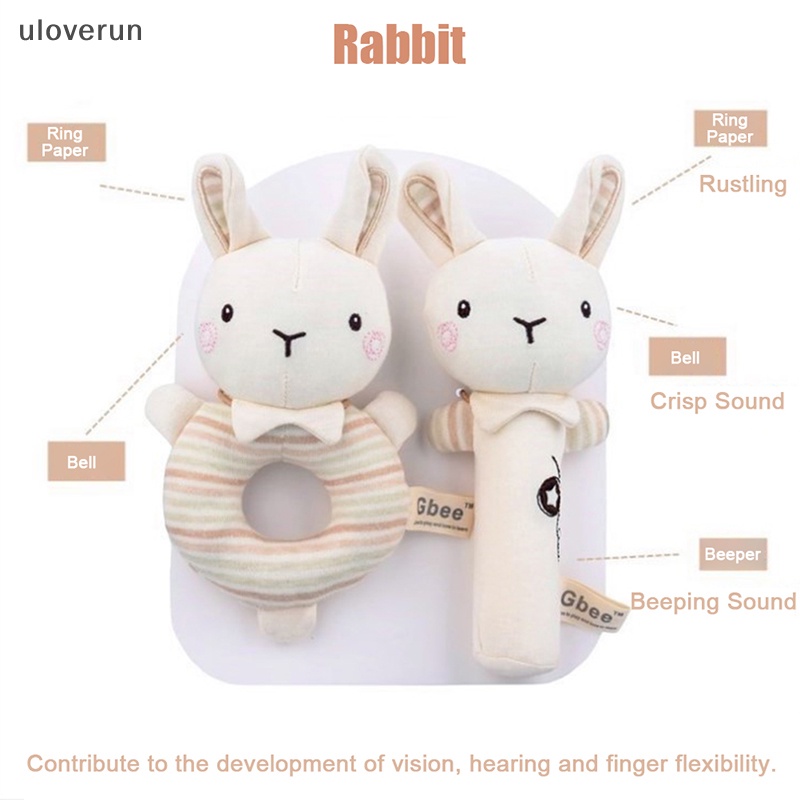 Lục Lạc Cầm Tay Hình Thú Nhồi Bông Mềm Mại Dễ Thương Cho Bé