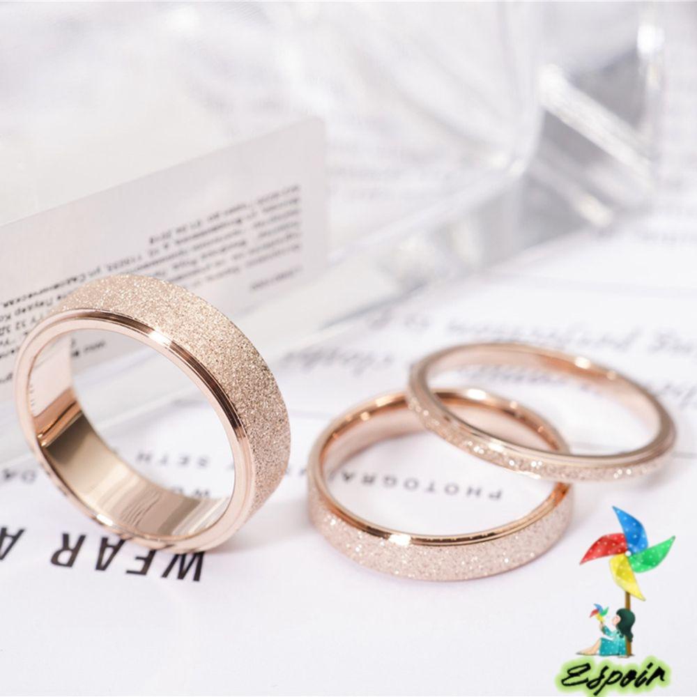 ESPO Nhẫn Nam 2 / 4 / 6mm Chất Liệu Thép Không Gỉ