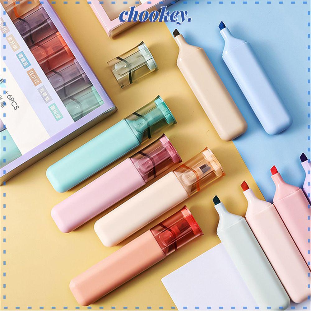 CHOOKEY Bộ 6 Bút Đánh Dấu Vẽ Graffiti Chuyên Dùng Cho Văn Phòng