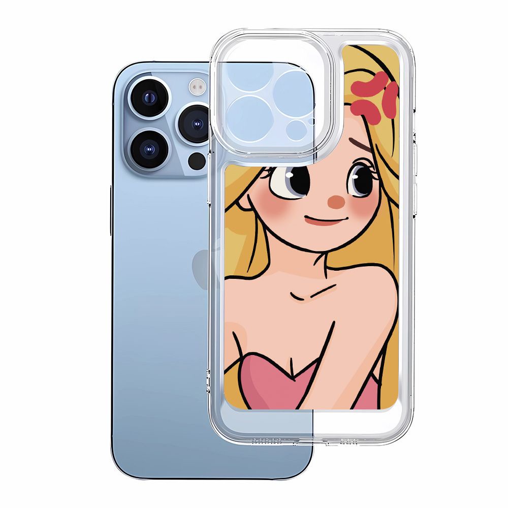 Ốp Điện Thoại Dẻo Họa Tiết Cô Gái Giận Dữ Dễ Thương Cho Iphone14Promax 12 711 13 8piPhone14Promax