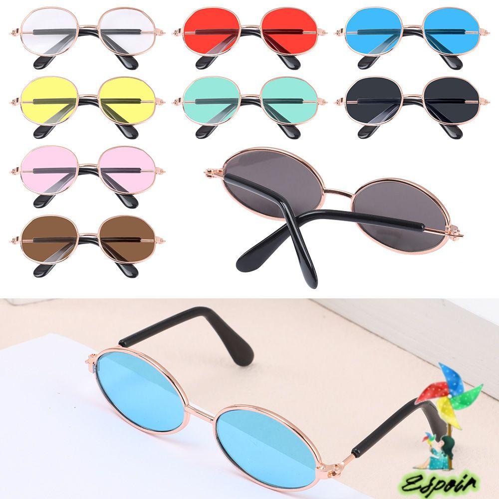 ESPO Mắt Kính Gọng Tròn Bằng Kim Loại Cho Búp Bê