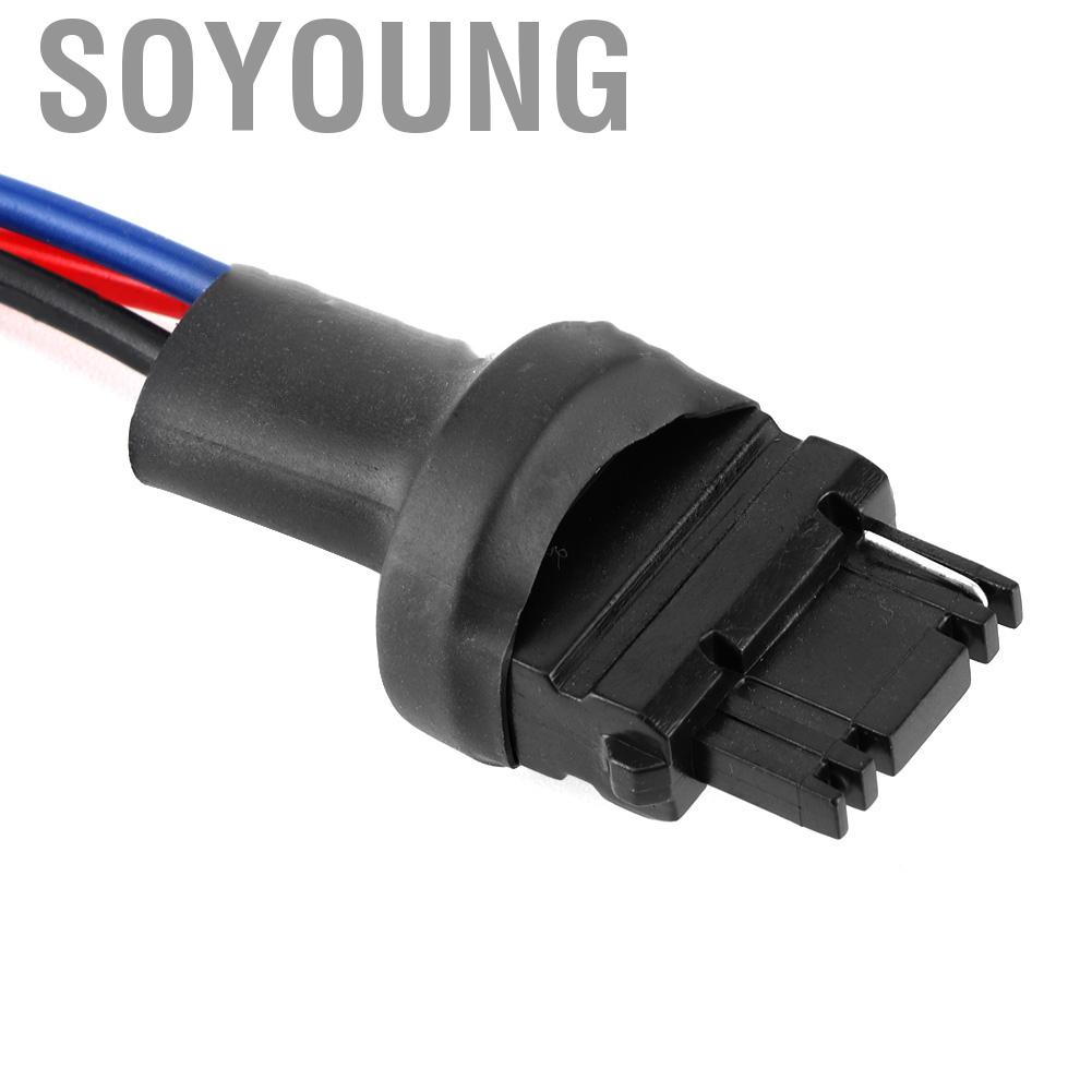 Soyoung Male Socket Connector 2Pcs 3157 Car Bulb Holder Adapter Wire for Turn Signal Light